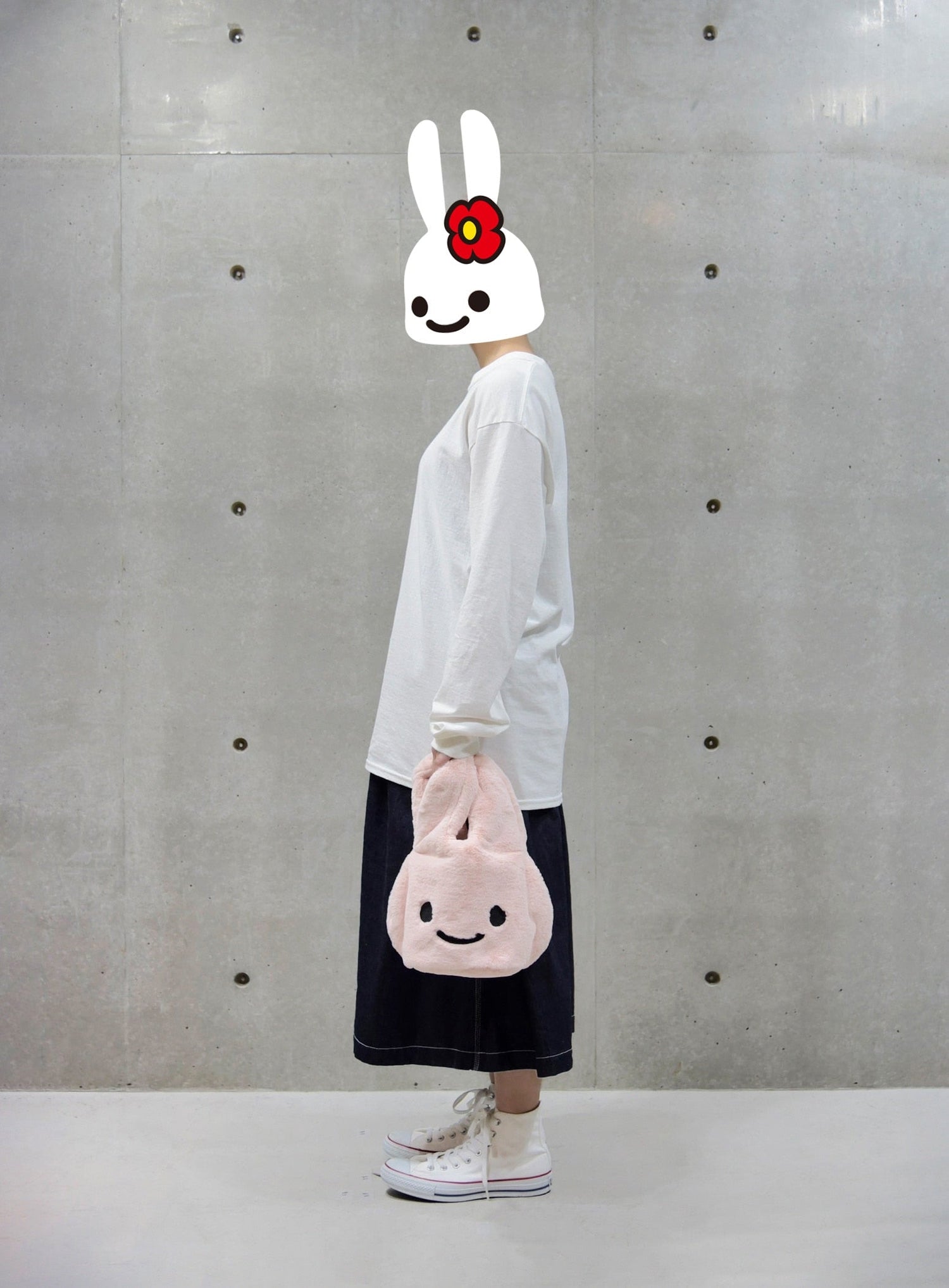 ふわふわウサギバッグ S