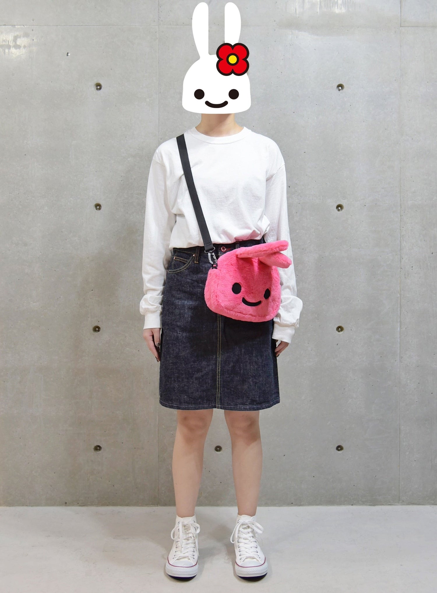 もこもこウサギショルダーバッグ 大