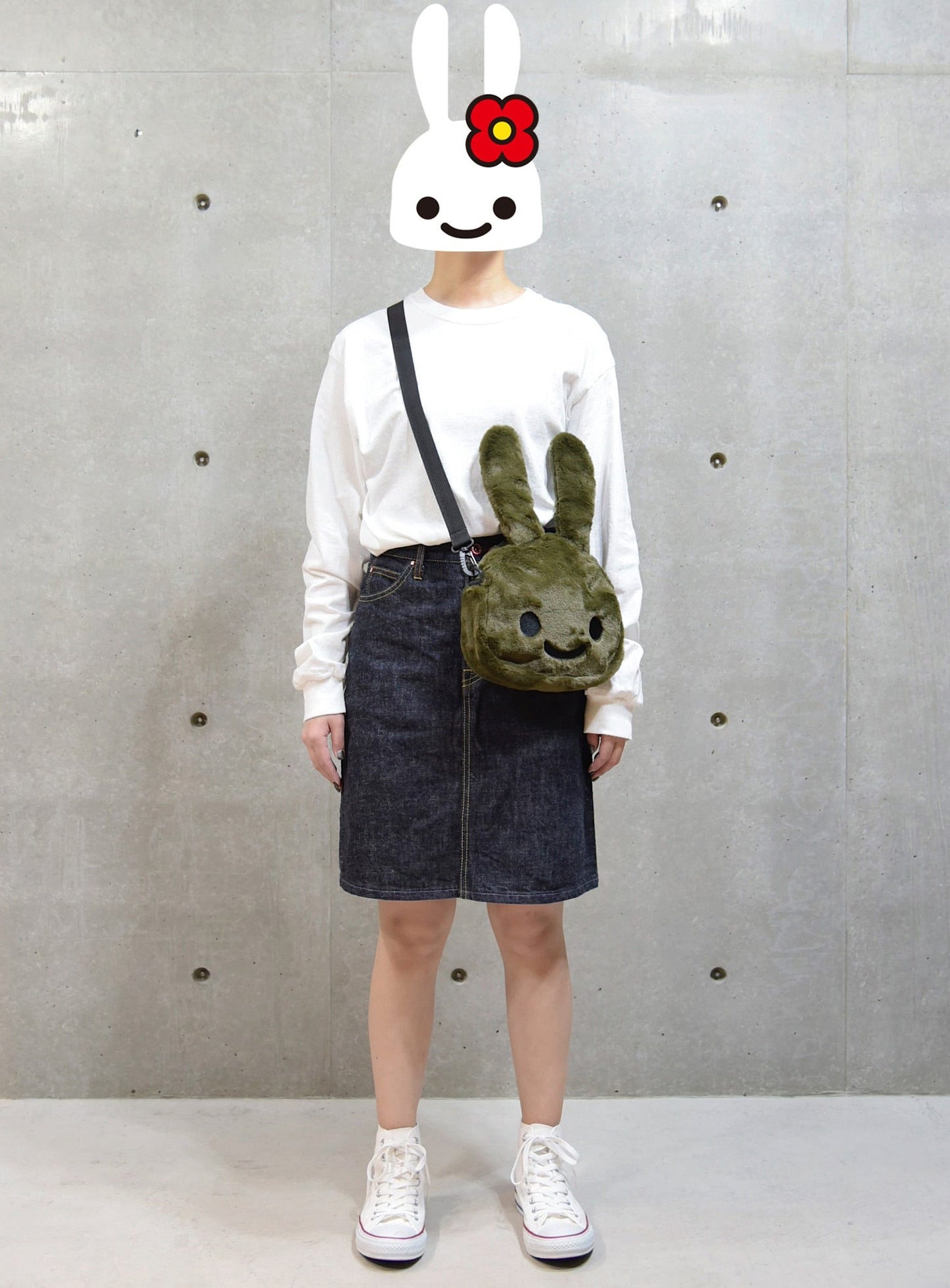 もこもこウサギショルダーバッグ 大