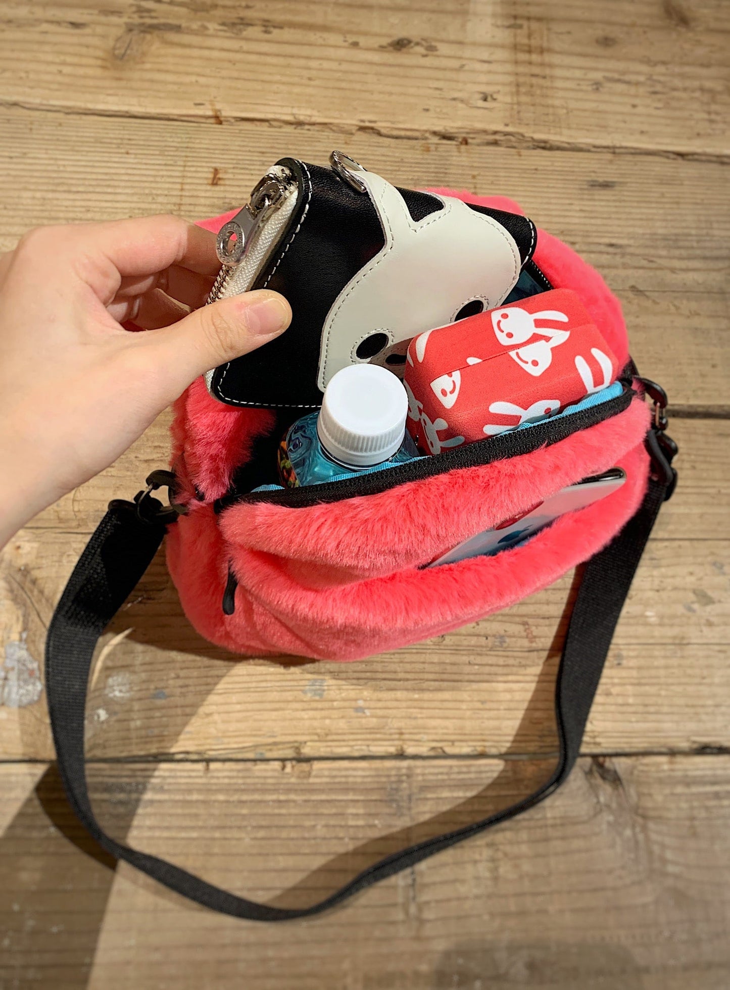 もこもこウサギショルダーバッグ 大