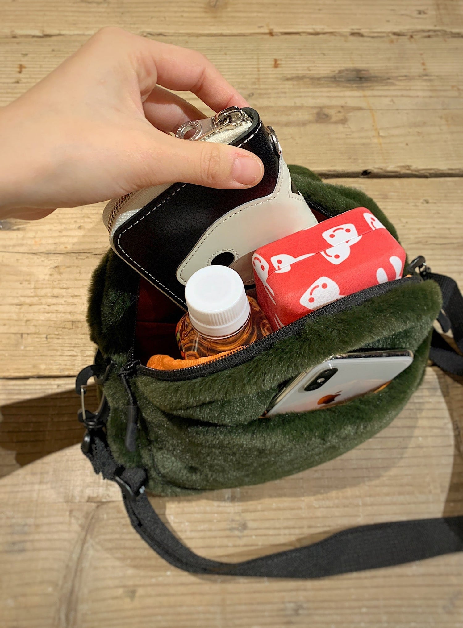 もこもこウサギショルダーバッグ 大