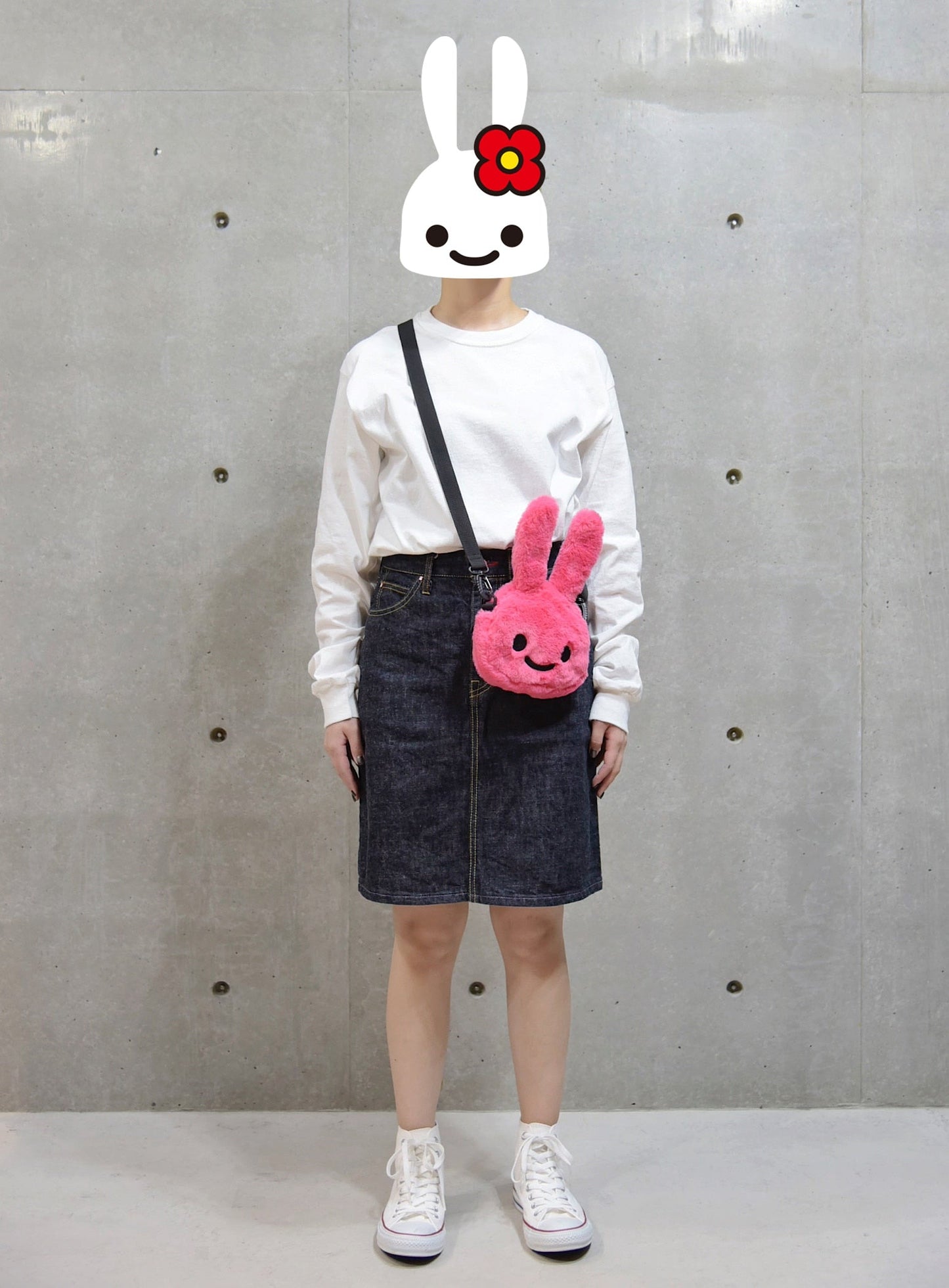 もこもこウサギショルダーバッグ 小
