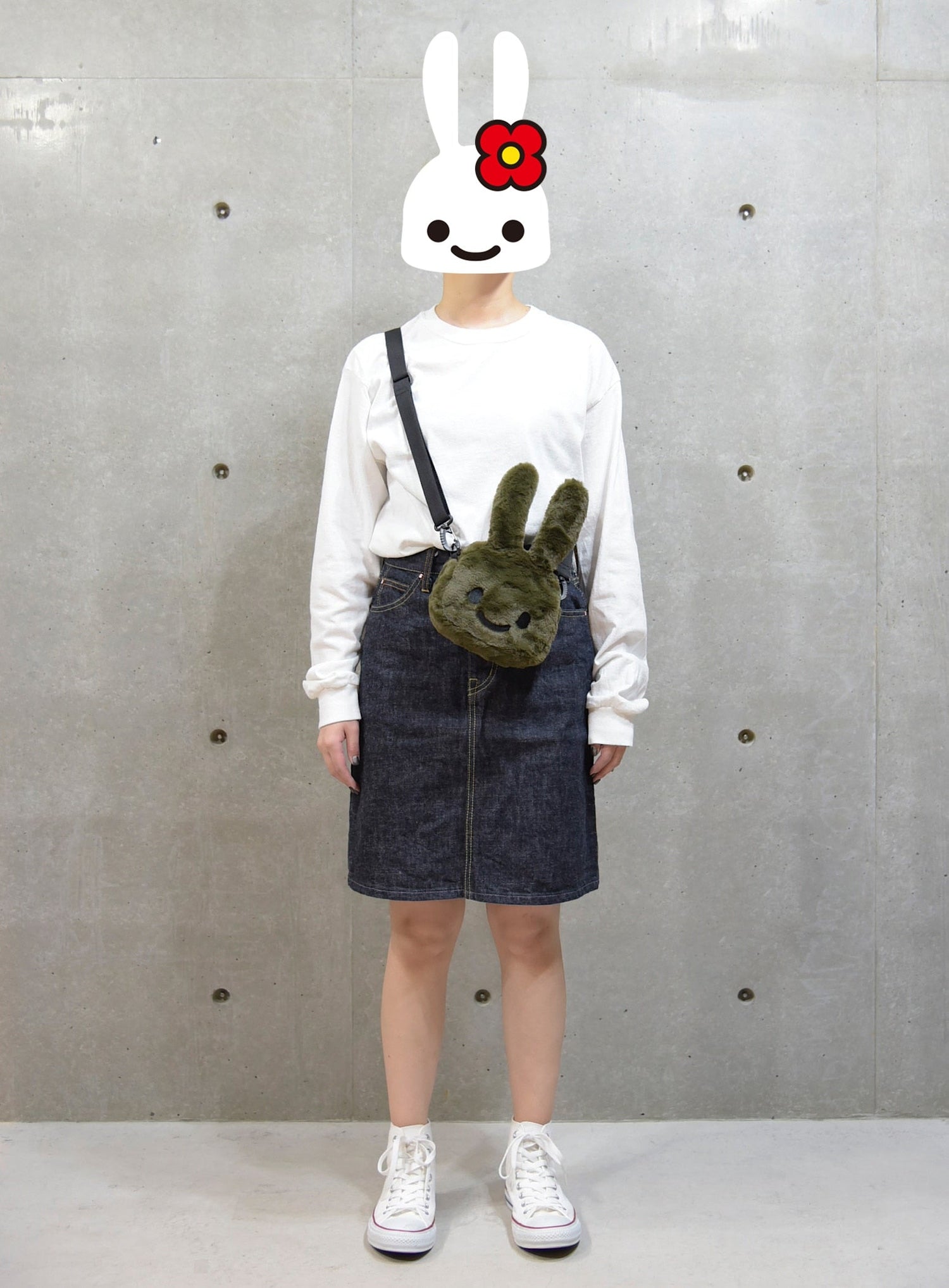 もこもこウサギショルダーバッグ 小