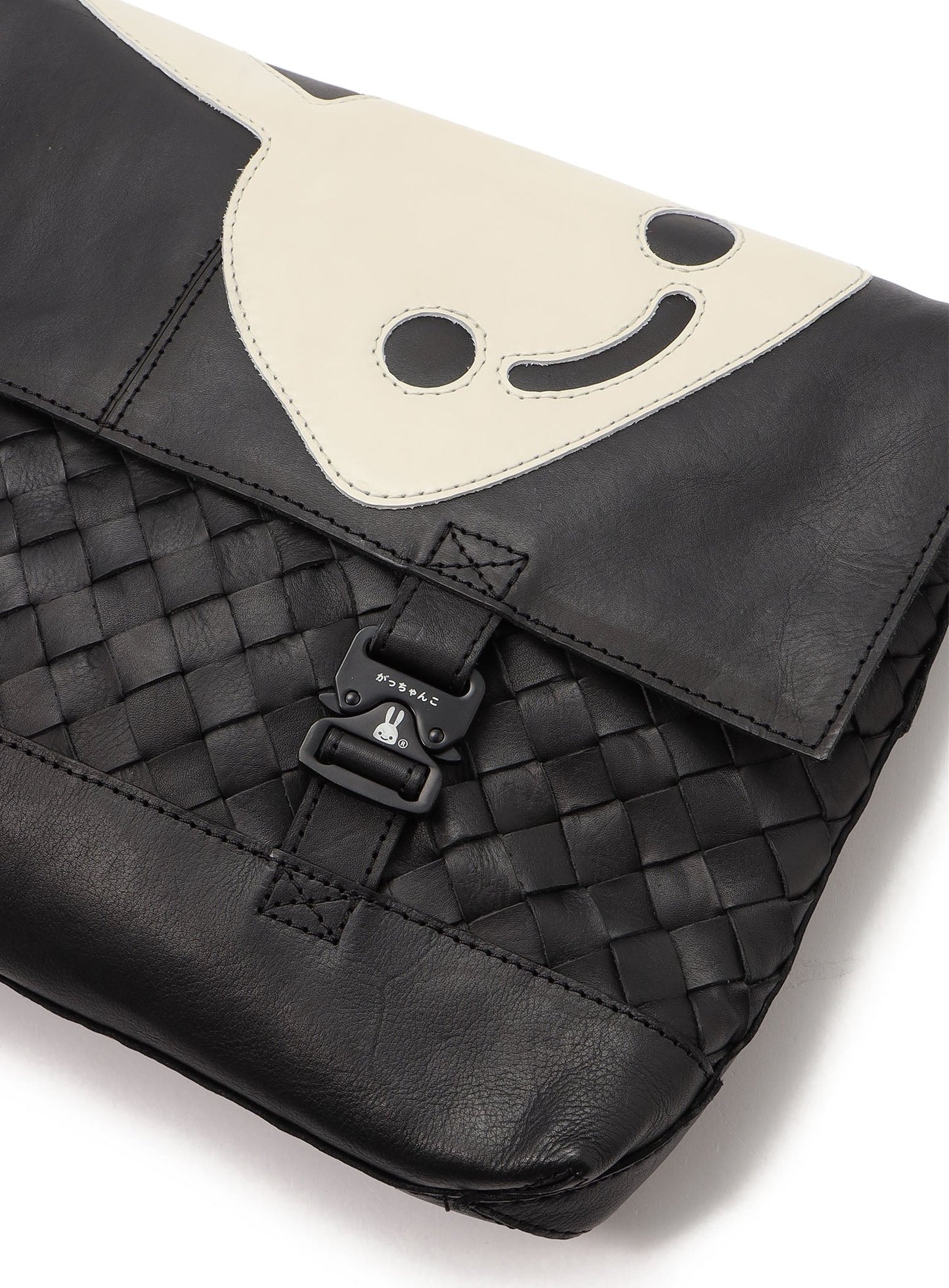 CUNE × robita レザーメッシュショルダーバッグ L