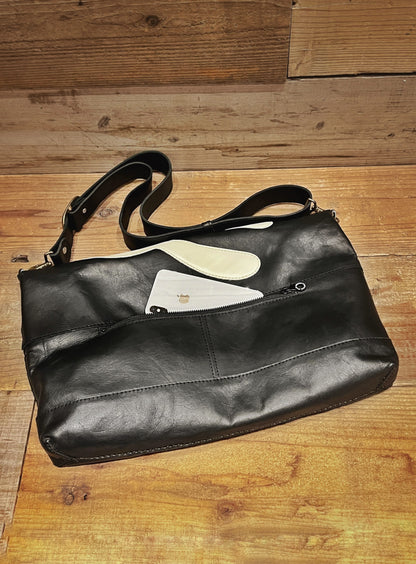 CUNE × robita レザーメッシュショルダーバッグ L