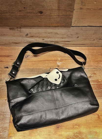CUNE × robita レザーメッシュショルダーバッグ L