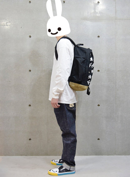底レザーサイドボックスバックパック