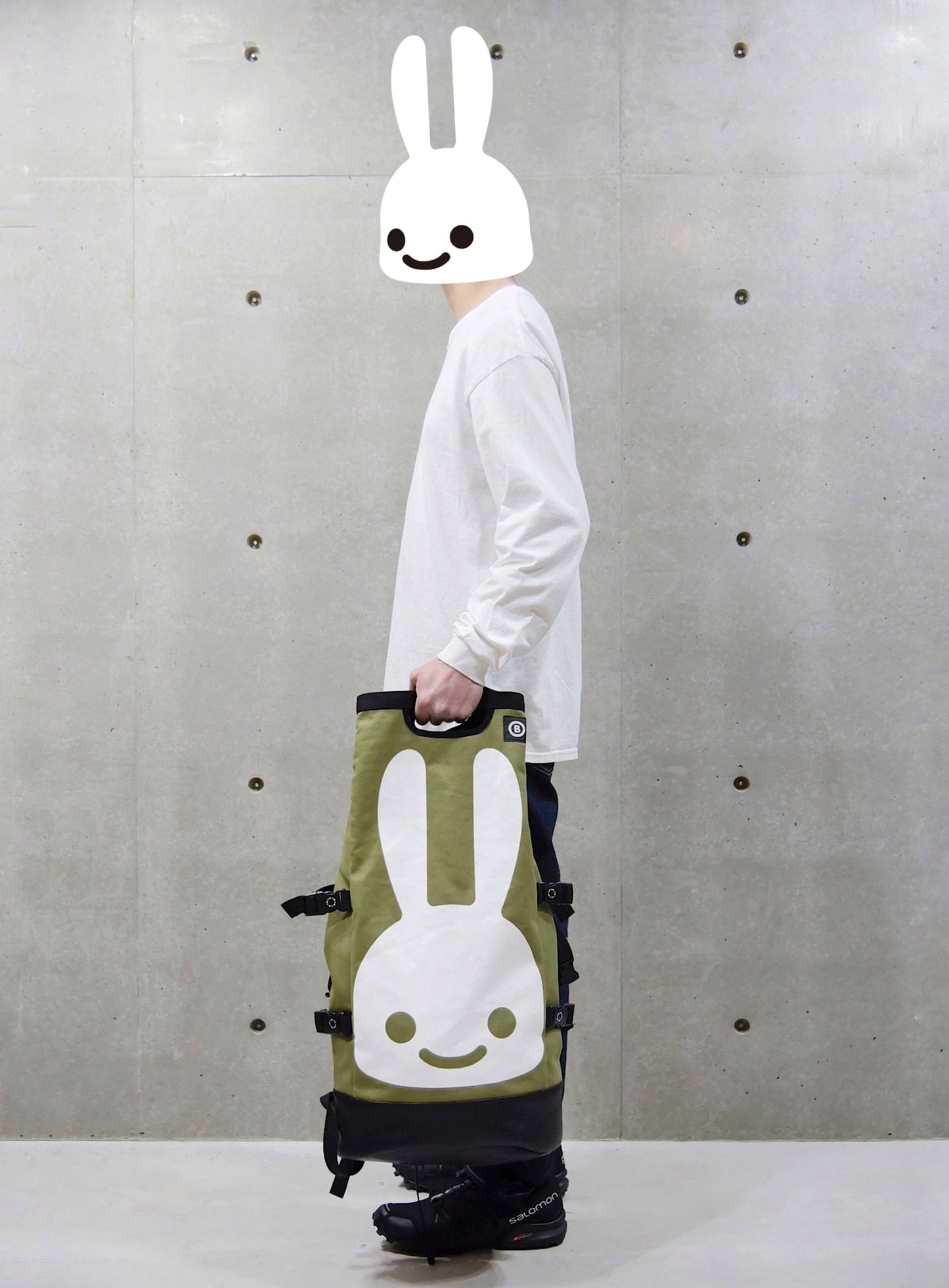 底レザーロールバックパック