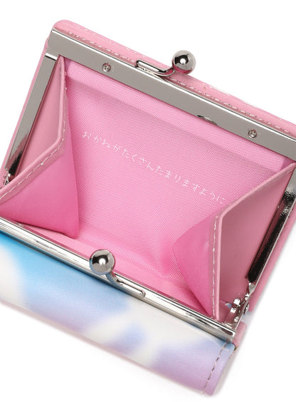 ほわほわうさぎ三つ折りがま口ウォレット