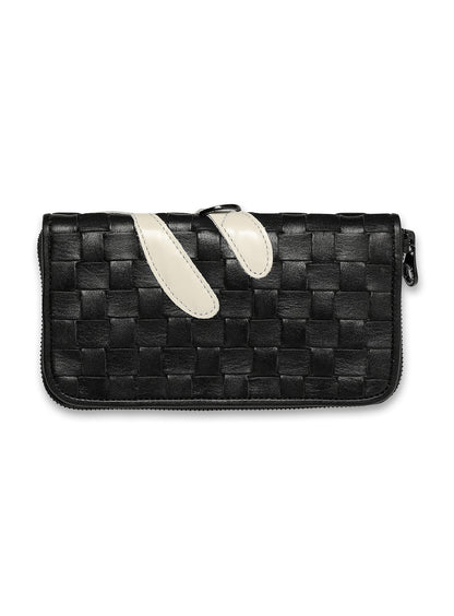 CUNE × robita レザーメッシュロングウォレット