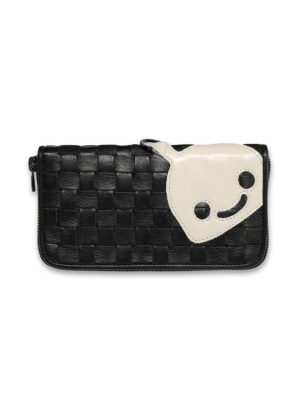 CUNE × robita レザーメッシュロングウォレット