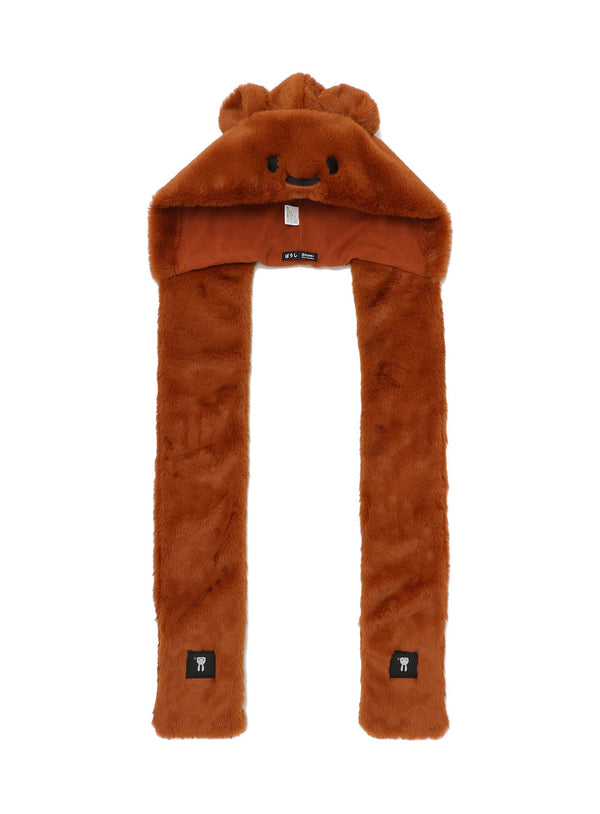 耳付きフードマフラー