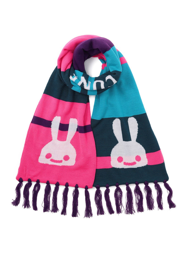 ボーダーニットマフラー