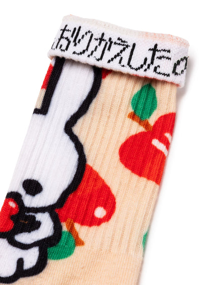 プリントソックス りんご