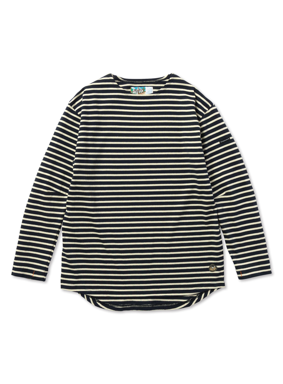 BOAT NECK LONG SLEEVE T-SHIRT BORDER 10月