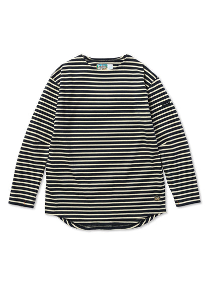 BOAT NECK LONG SLEEVE T-SHIRT BORDER 10月