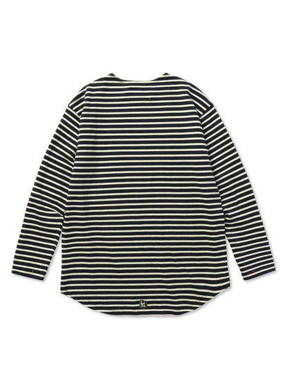 BOAT NECK LONG SLEEVE T-SHIRT BORDER 10月
