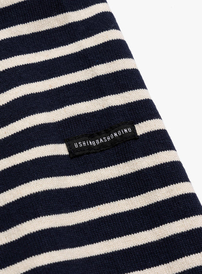 BOAT NECK LONG SLEEVE T-SHIRT BORDER 10月