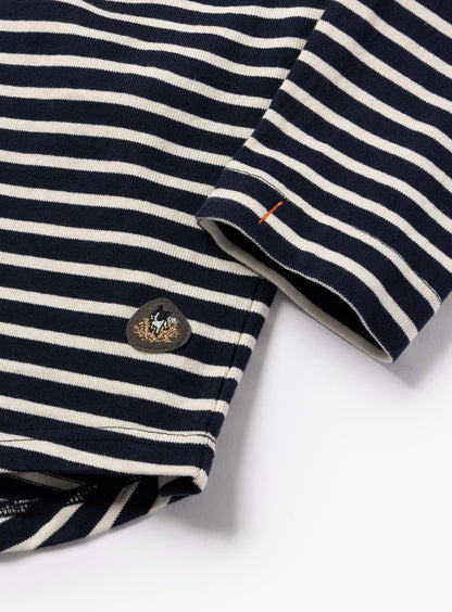 BOAT NECK LONG SLEEVE T-SHIRT BORDER 10月