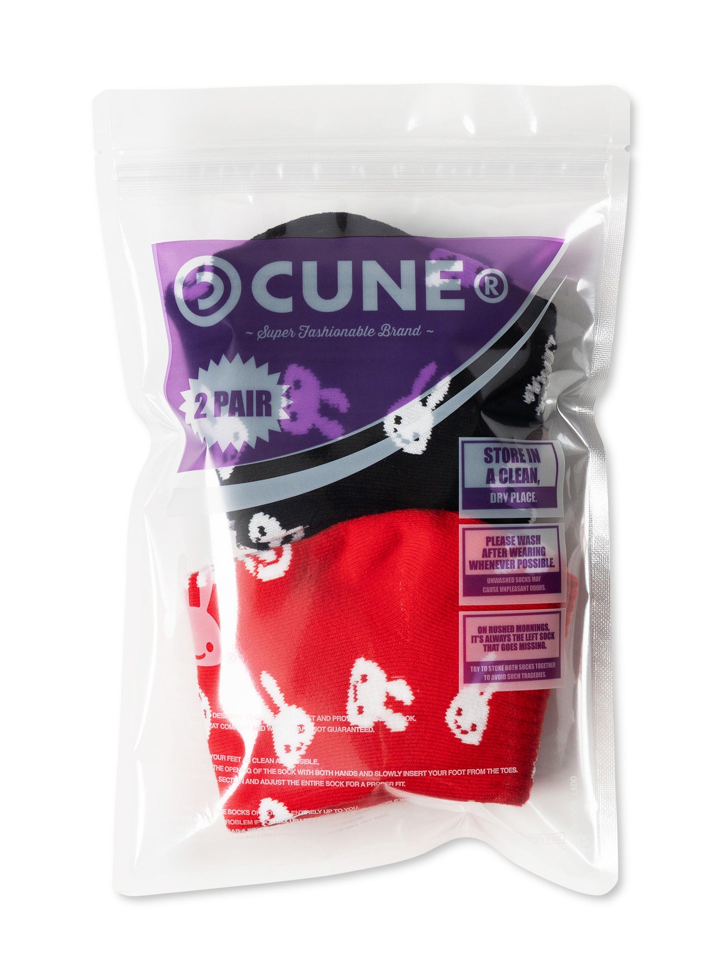 CUNEクルーソックス 2パックセット