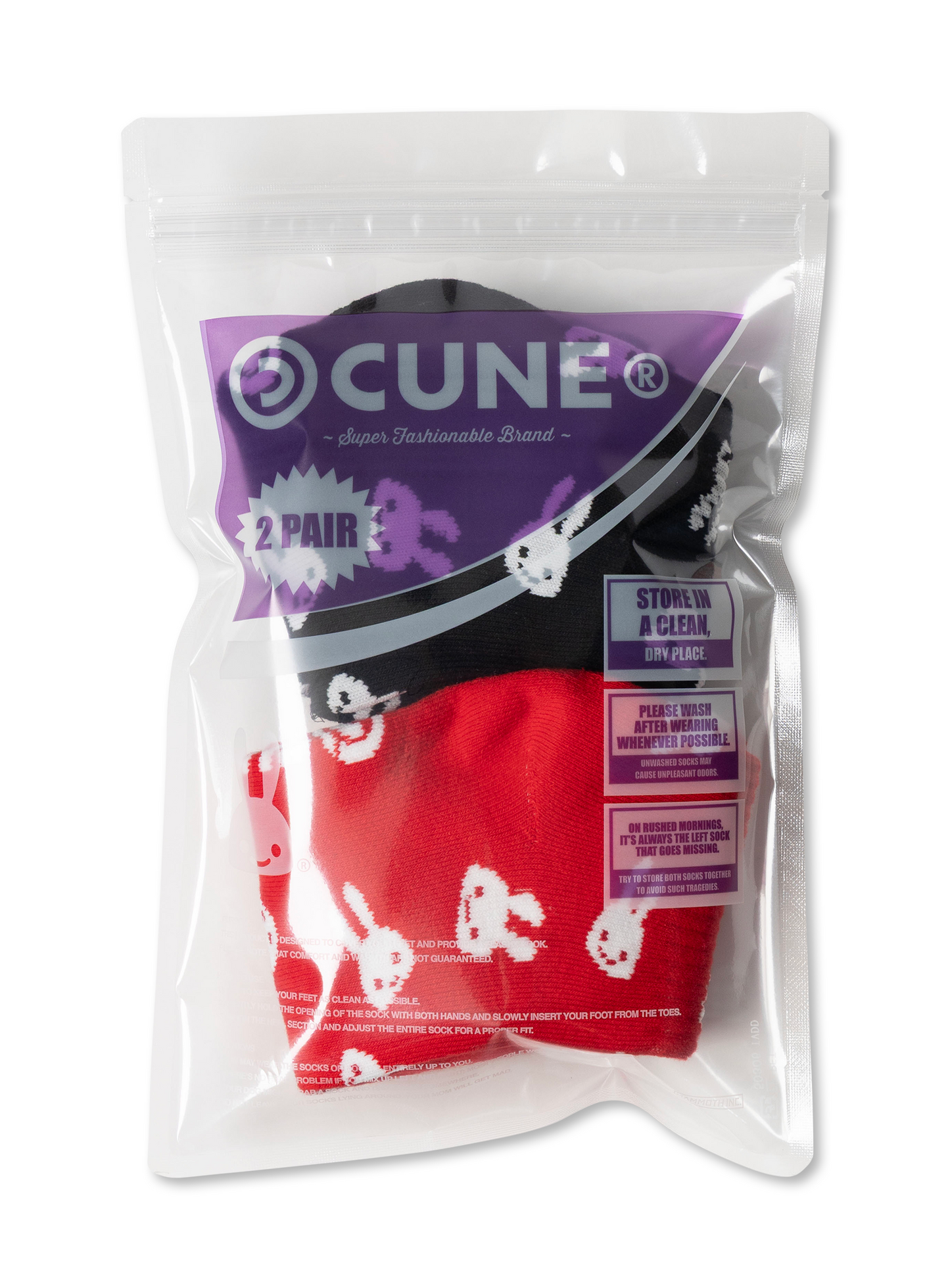 CUNEクルーソックス 2パックセット