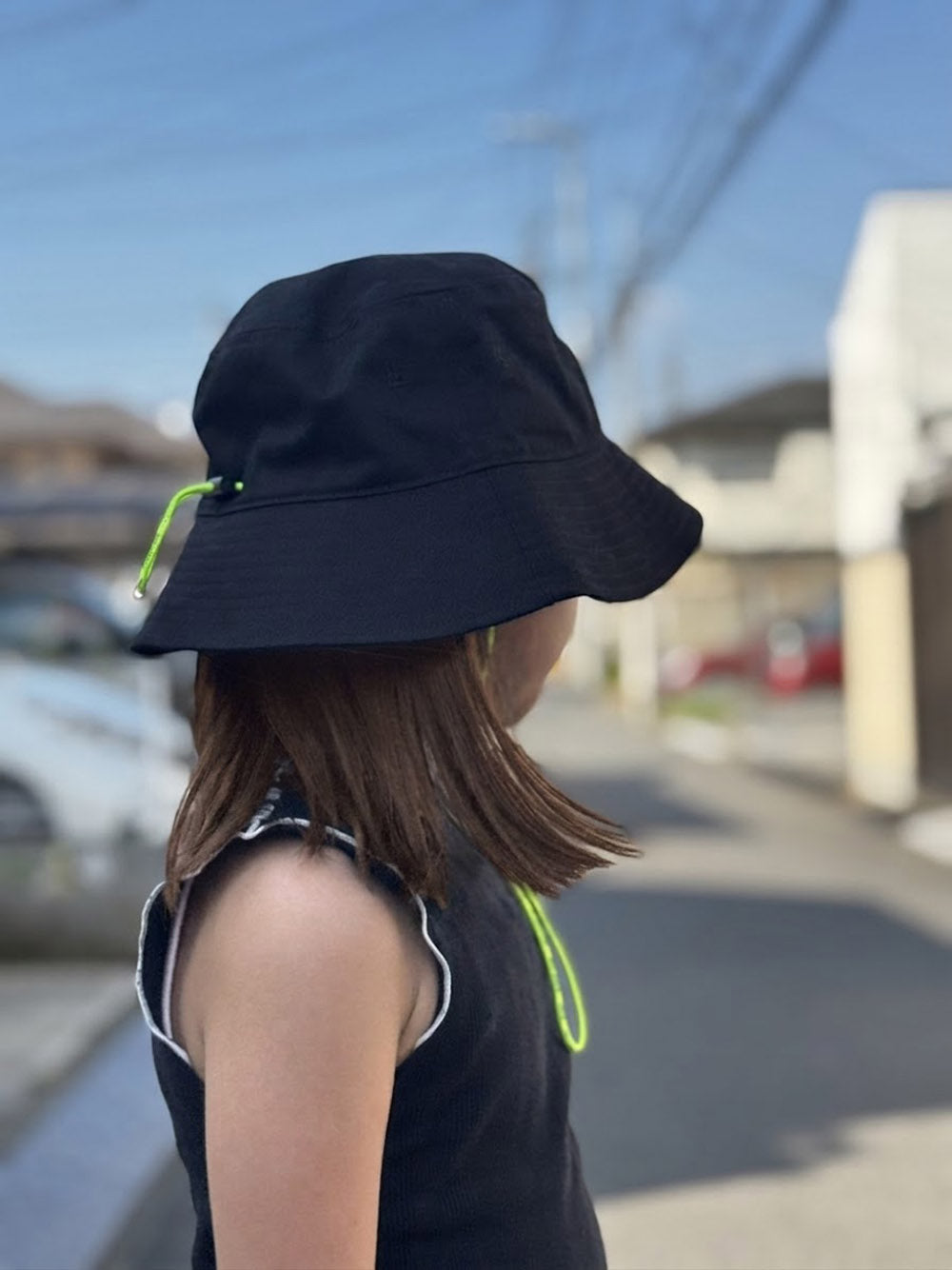 小さいサイズのバケットハット ぼうし