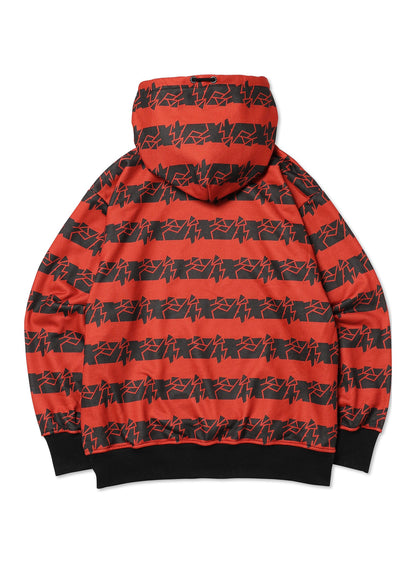 ジャギ Border Hoodie