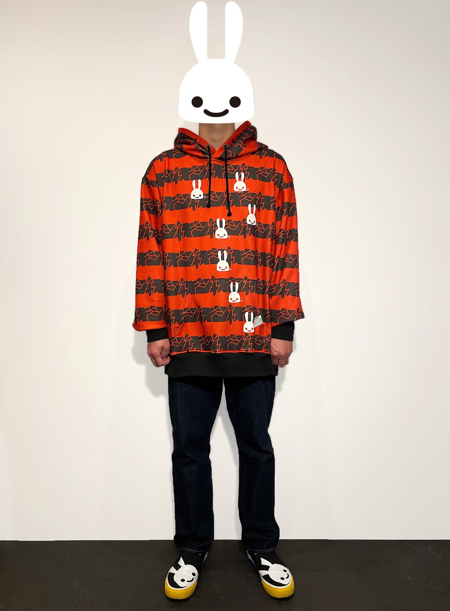 ジャギ Border Hoodie
