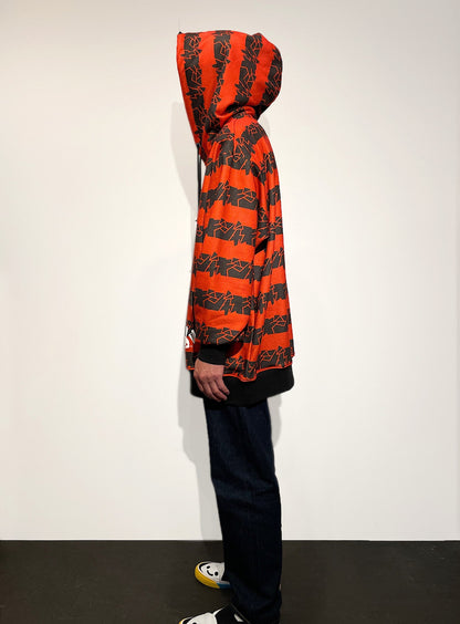 ジャギ Border Hoodie