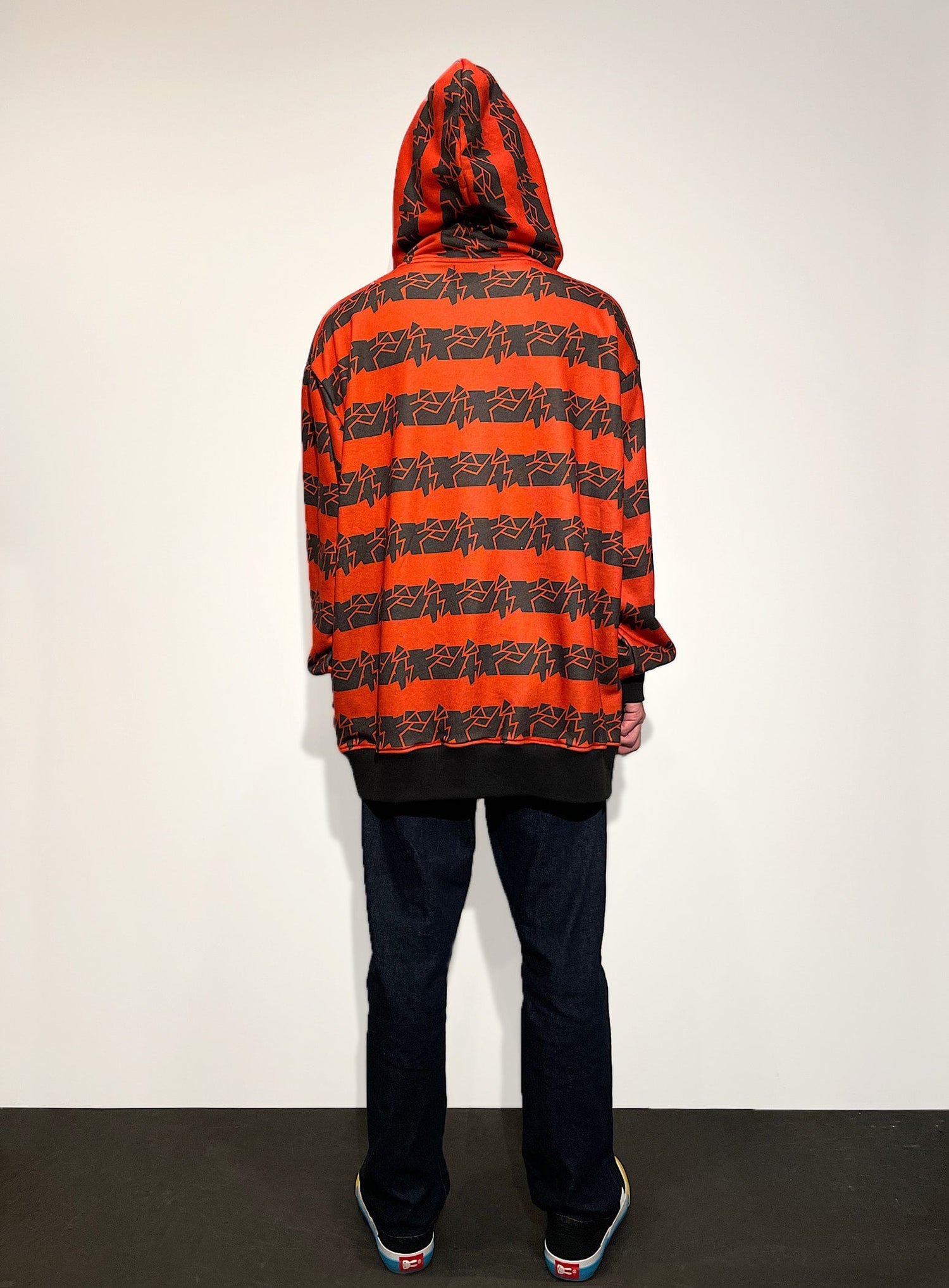 ジャギ Border Hoodie