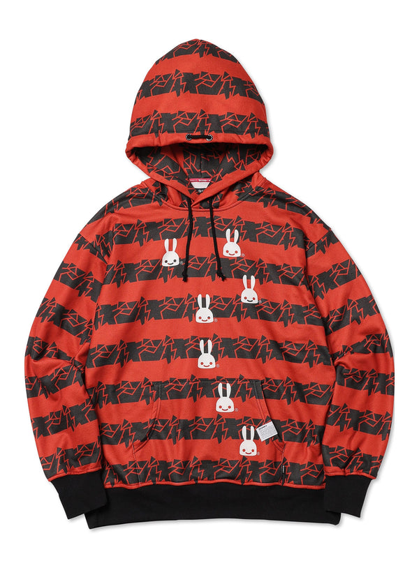 ジャギ Border Hoodie