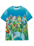 山プリントTシャツ