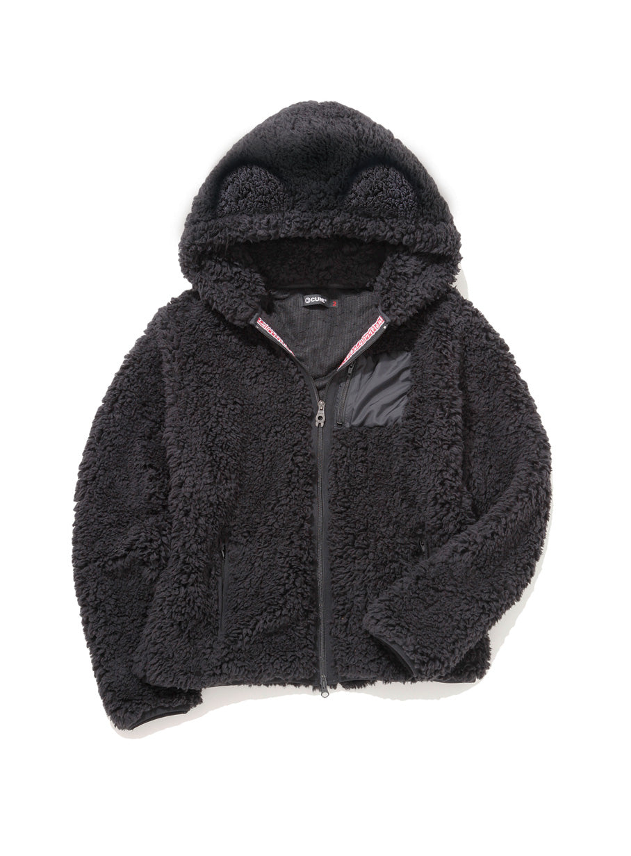 レディースボアジップパーカー