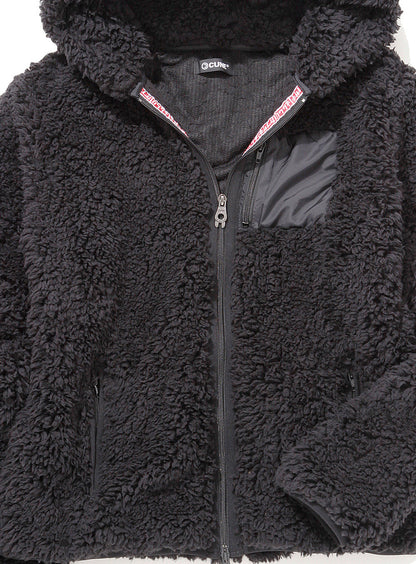 レディースボアジップパーカー