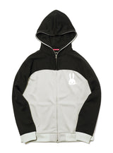 バイカラージャージパーカー