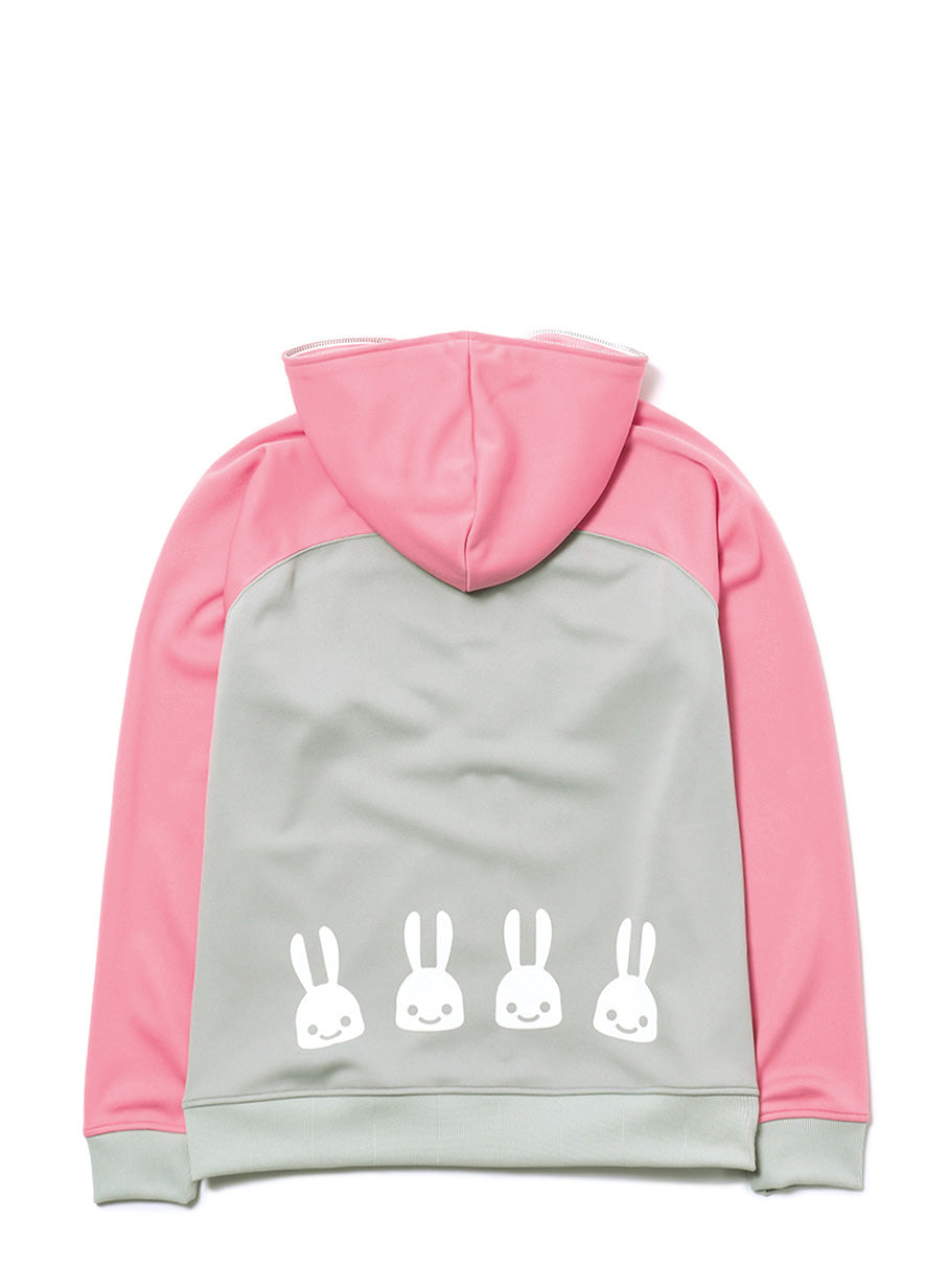 バイカラージャージパーカー