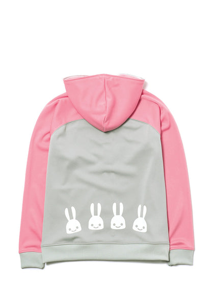 バイカラージャージパーカー