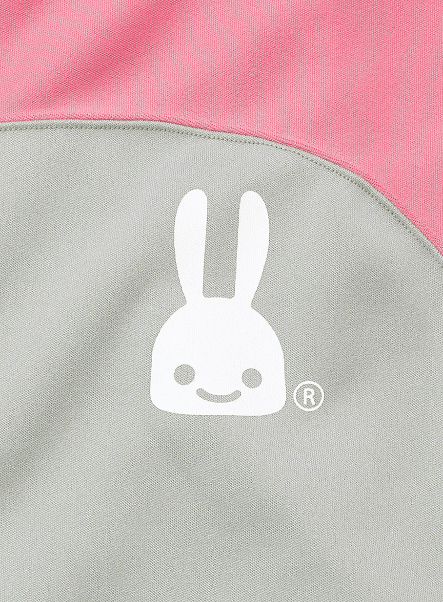 バイカラージャージパーカー