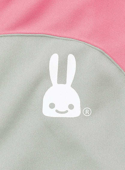 バイカラージャージパーカー