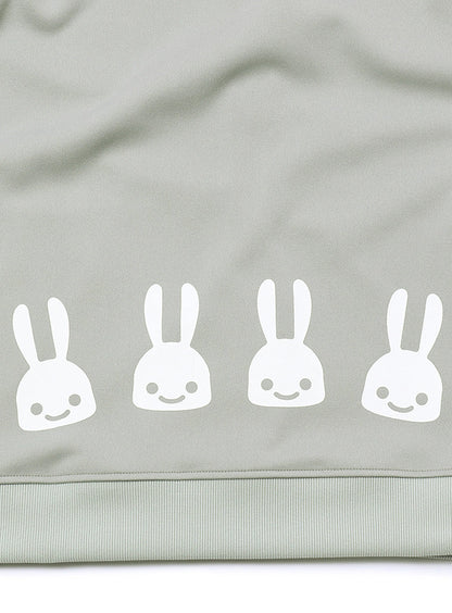 バイカラージャージパーカー