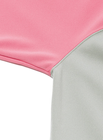 バイカラージャージパーカー