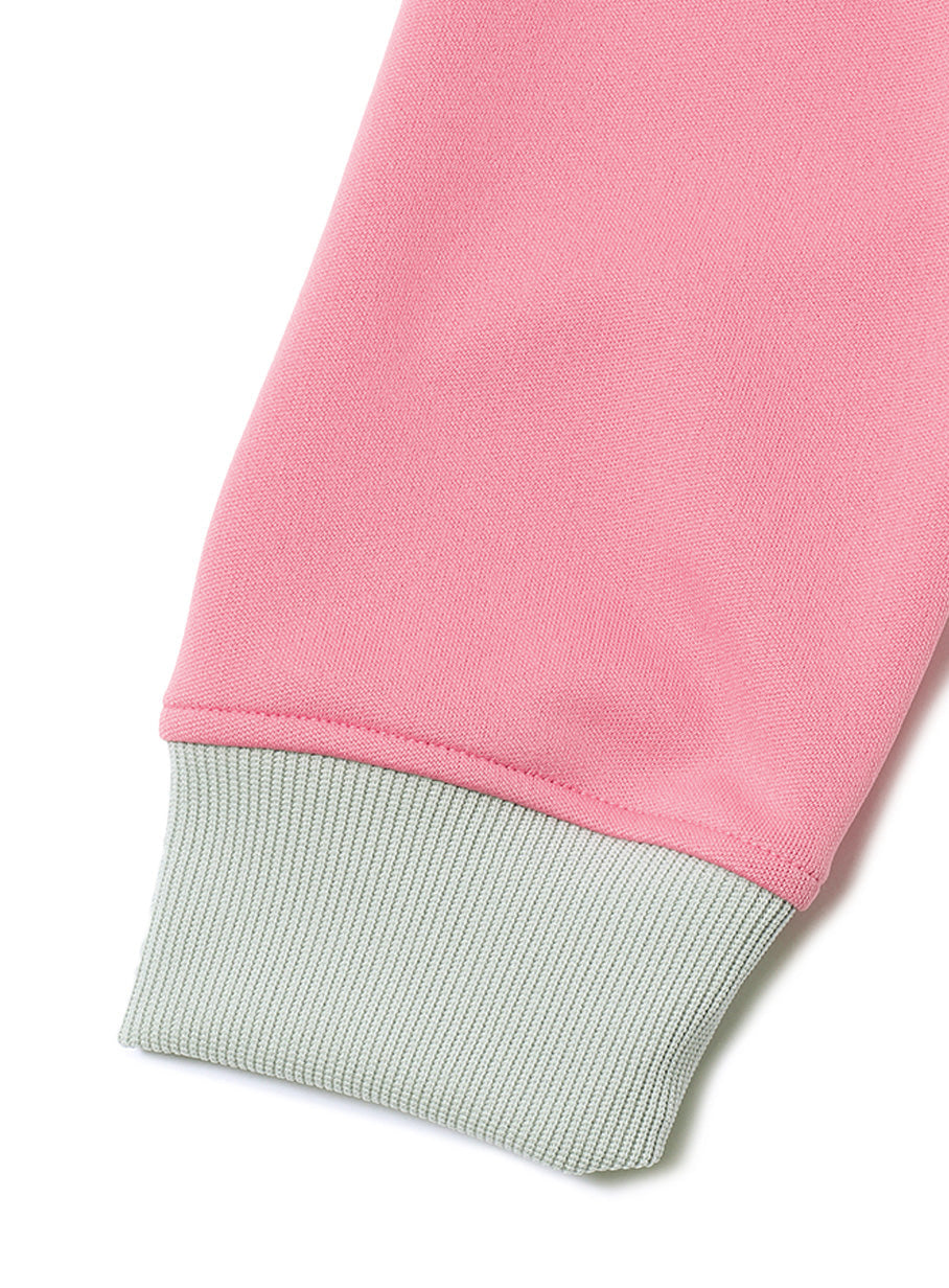 バイカラージャージパーカー