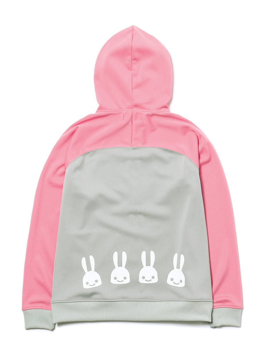 バイカラージャージパーカー