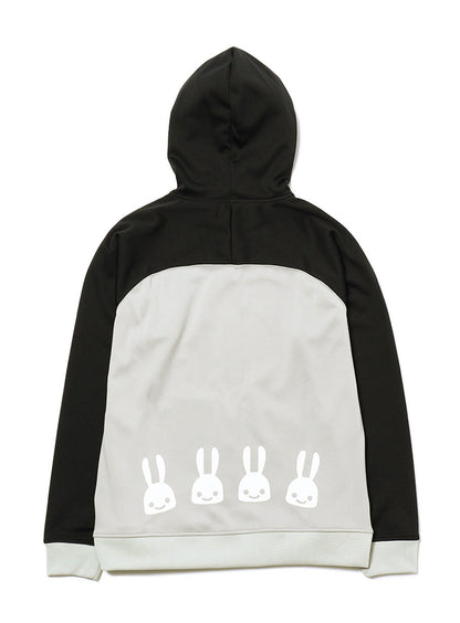 バイカラージャージパーカー