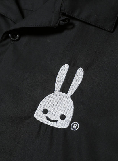 トラ刺繍開襟シャツ