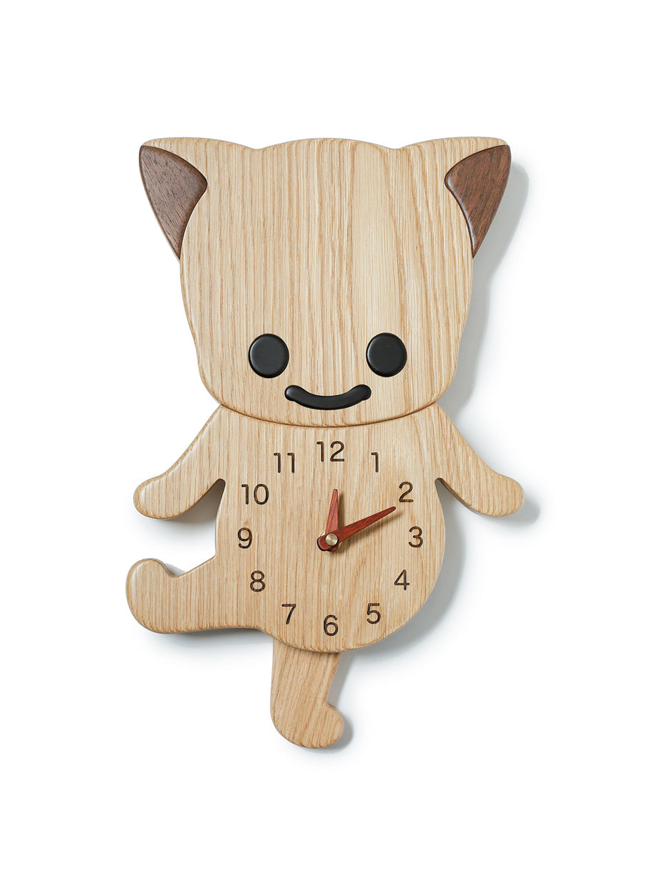 ねこの木の時計