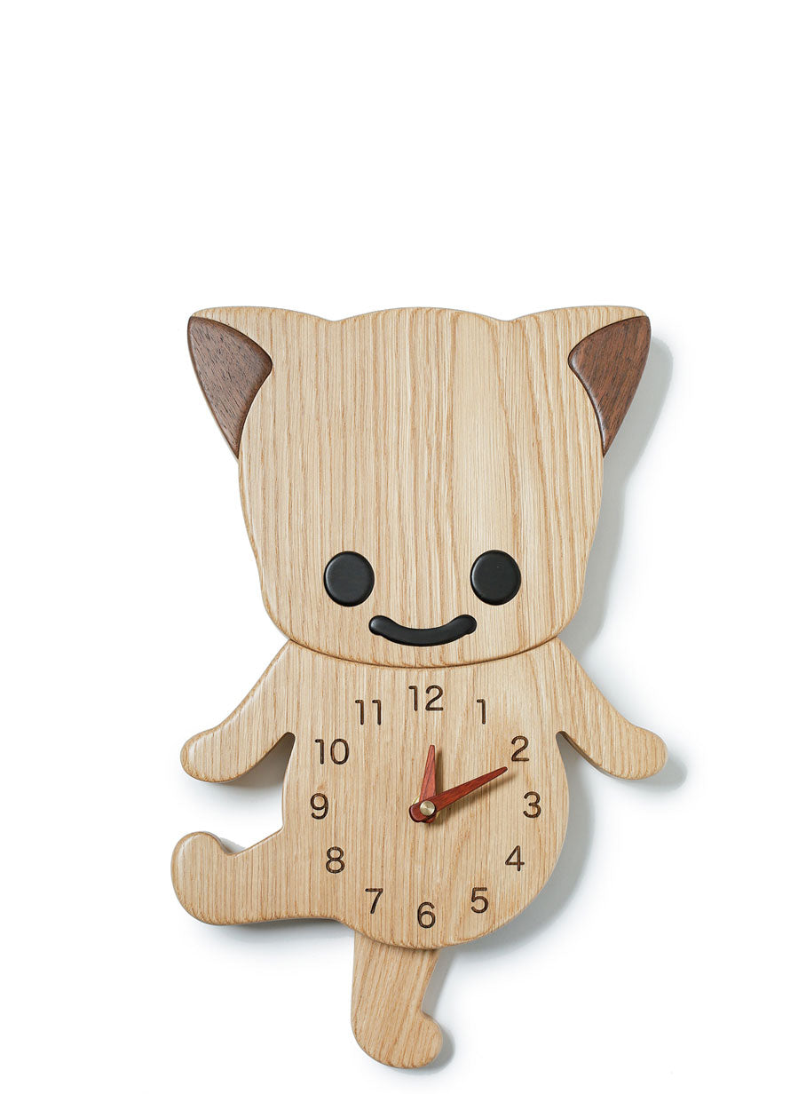 ねこの木の時計