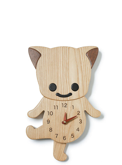 ねこの木の時計