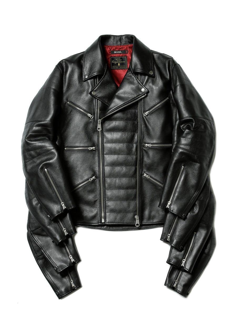 eight arms leather riders jacket