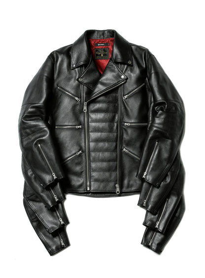 eight arms leather riders jacket